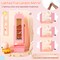 Pink Kids Jewelry Cabinet Crown-Shaped 2-in-1 Lighted Mirror with Storage